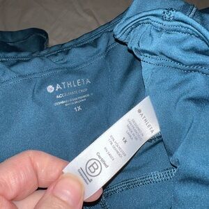 Athleta Accelerate Crop Teal Blue Tights Leggings - Women's 1X size